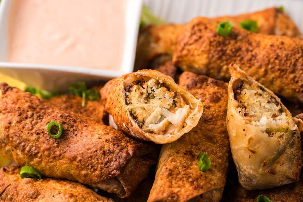  These gluten-free crab egg rolls are the perfect appetizer to impress your guests.