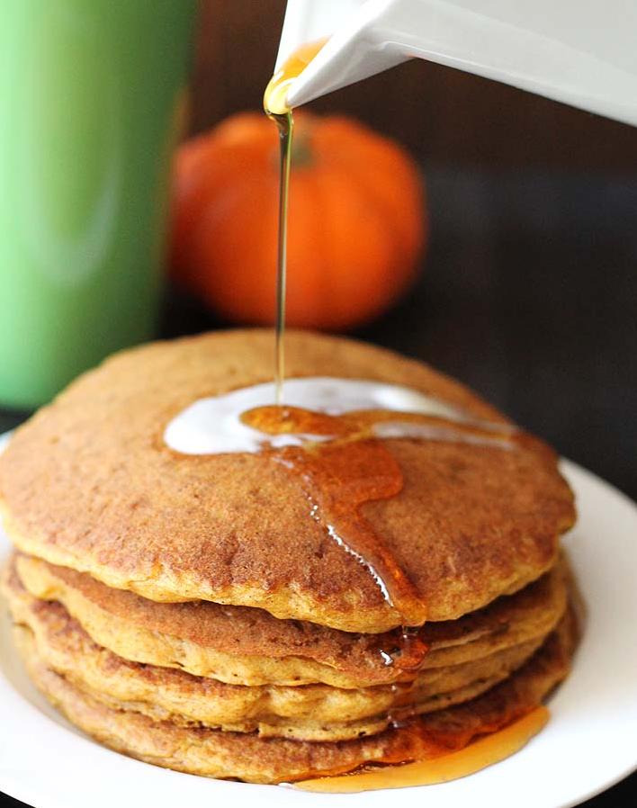 These pancakes are a little bit of fall and a lot of delicious.