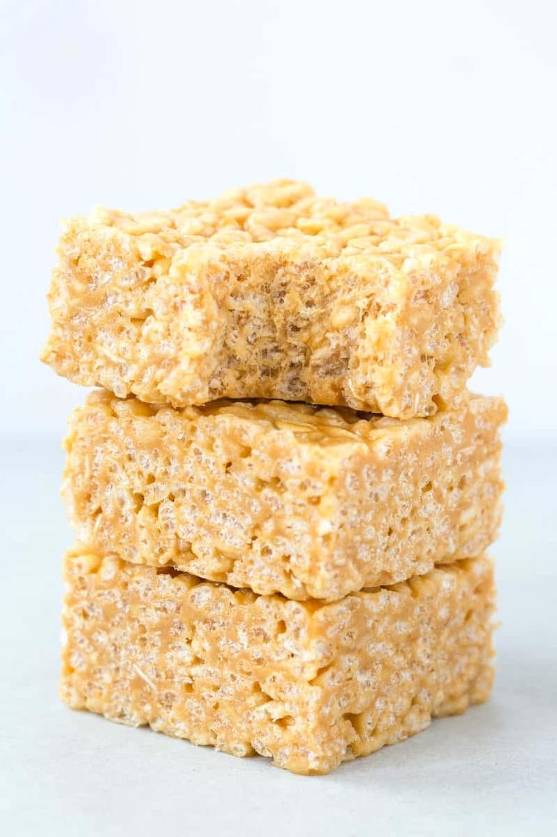  These peanut krispy treats are made with all natural ingredients and are oh so tasty!