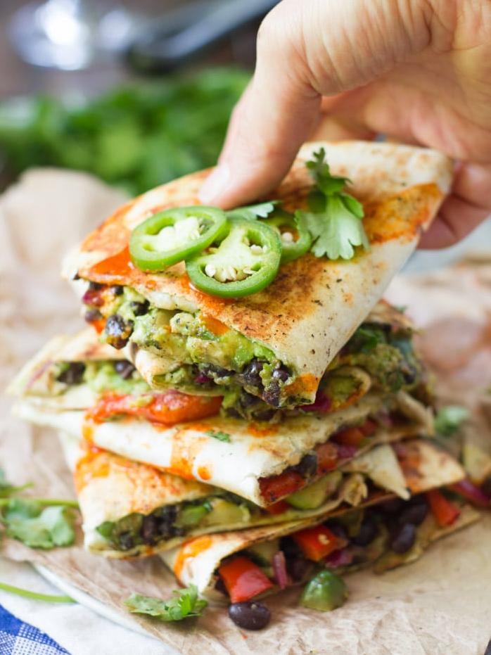  These quesadillas give you all the flavor you want, without any of the dairy!