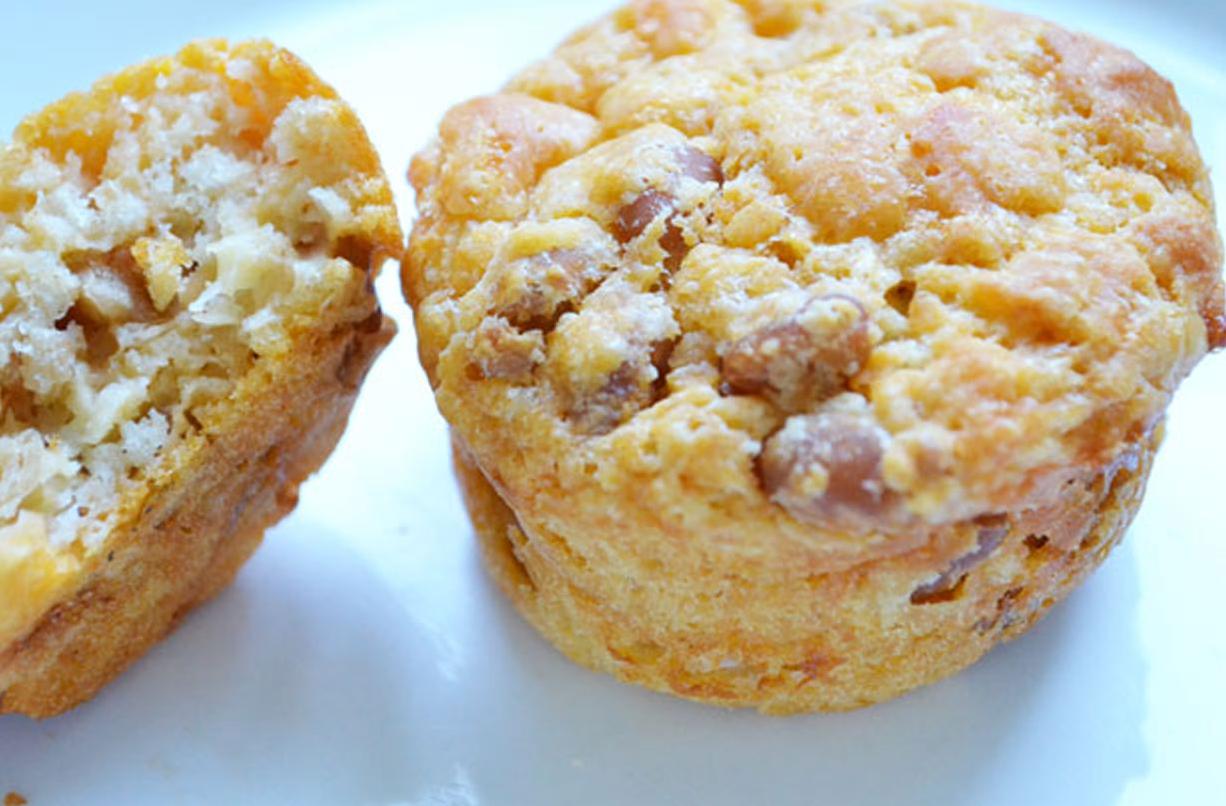  These savory muffins make a perfect breakfast-on-the-go or a snack idea.