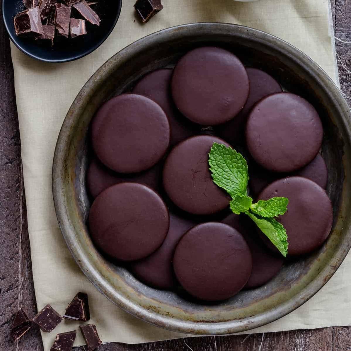 These thin mints are so good, you'll forget they're gluten-free and dairy-free.