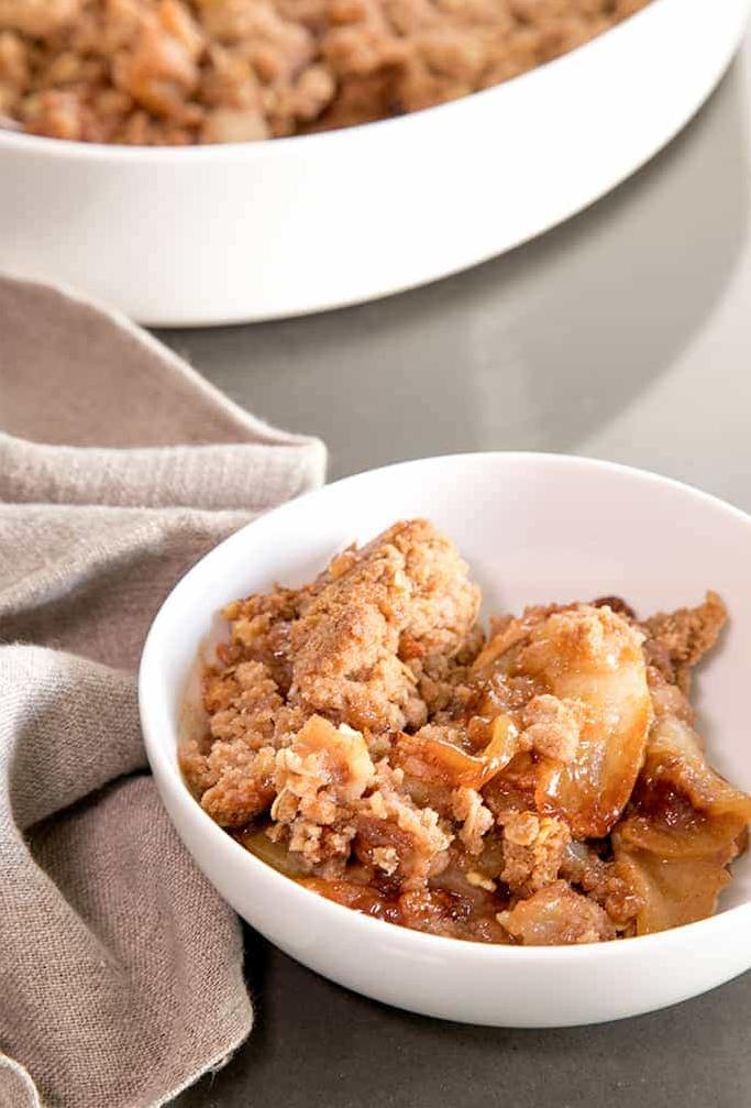 This apple crumble will have you feeling cozy on a chilly day.