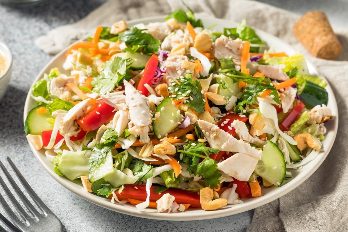  This Asian Chicken Salad will have your taste buds dancing in delight!