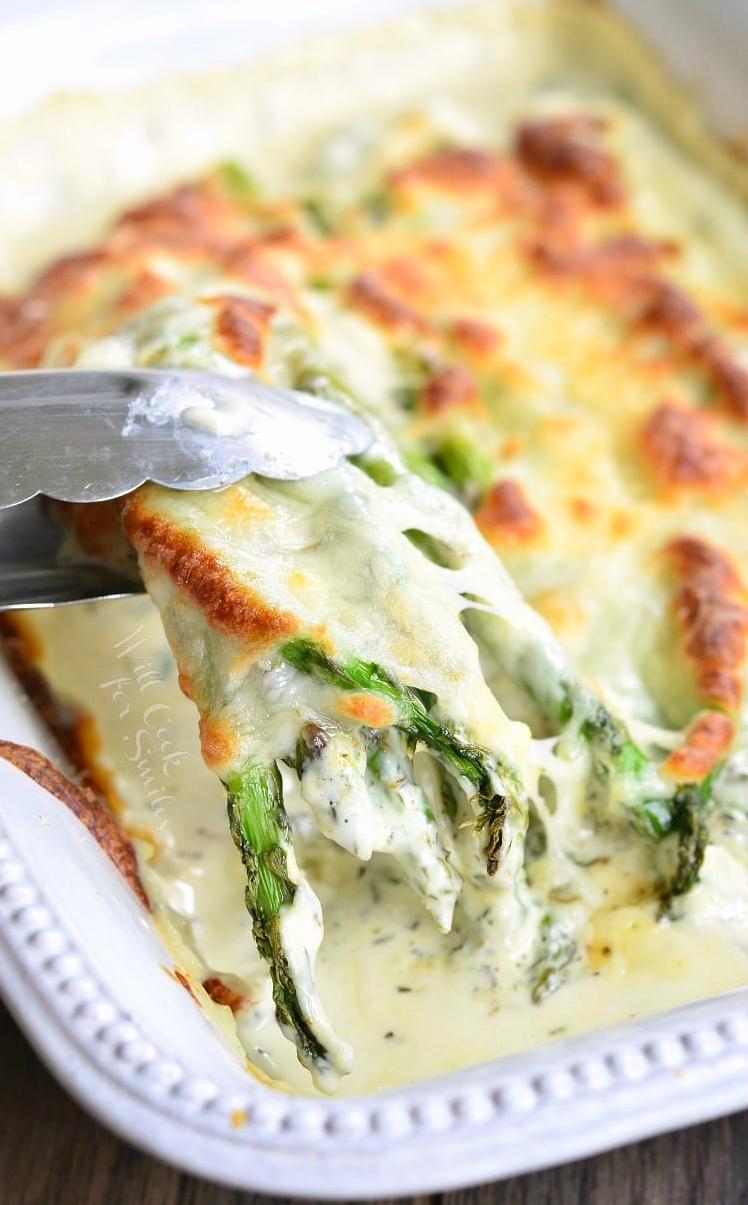 This baked asparagus is the perfect side dish to any meal and will satisfy even the pickiest of eaters.