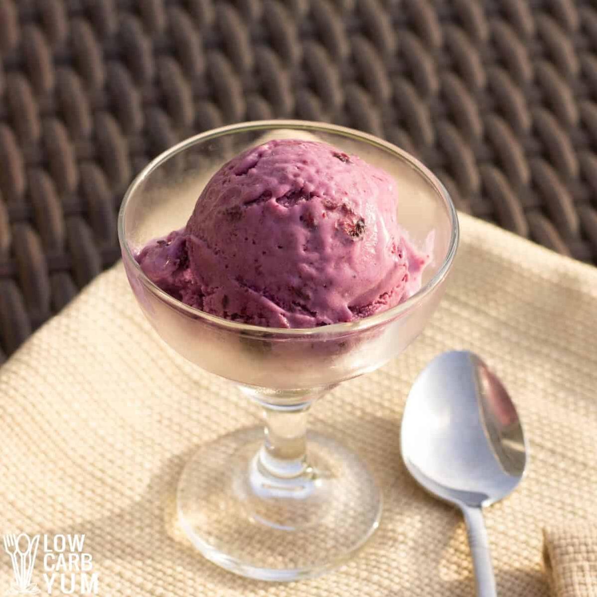  This blueberry ice cream is so good, it's berry-licious!