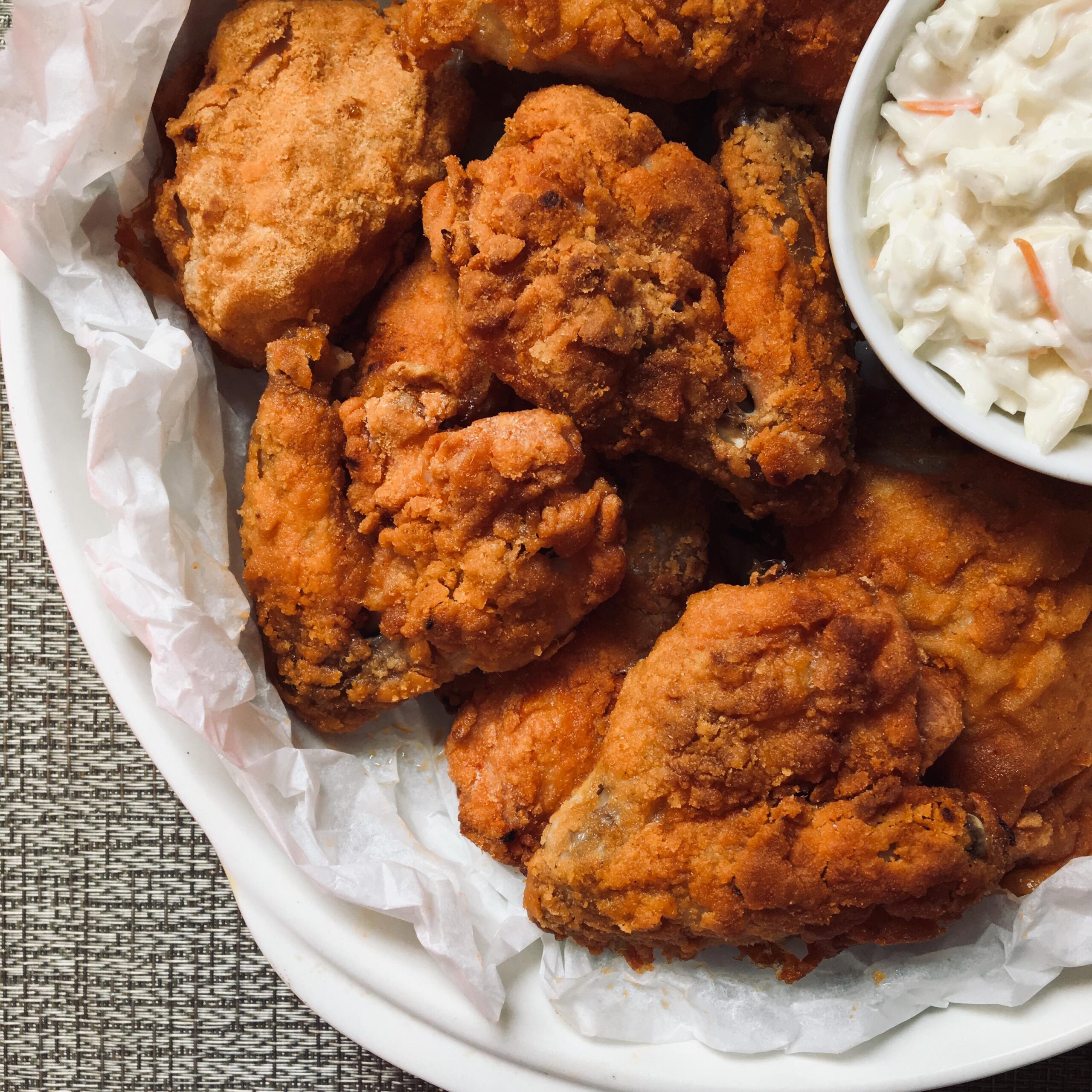  This chicken is not fried, but oven-fried to perfection