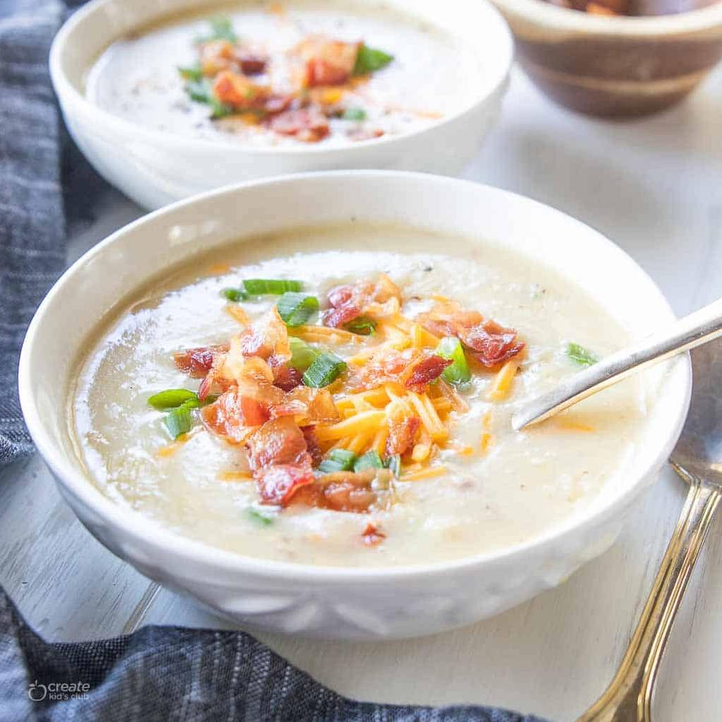  This creamy soup is made with healthy and wholesome ingredients.