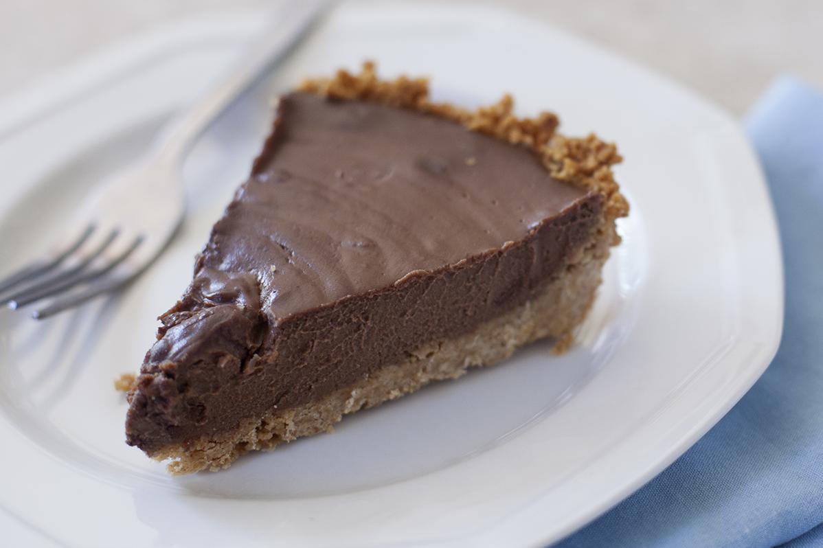  This gluten-free pie is perfect for anyone with dietary restrictions who needs a chocolatey fix.