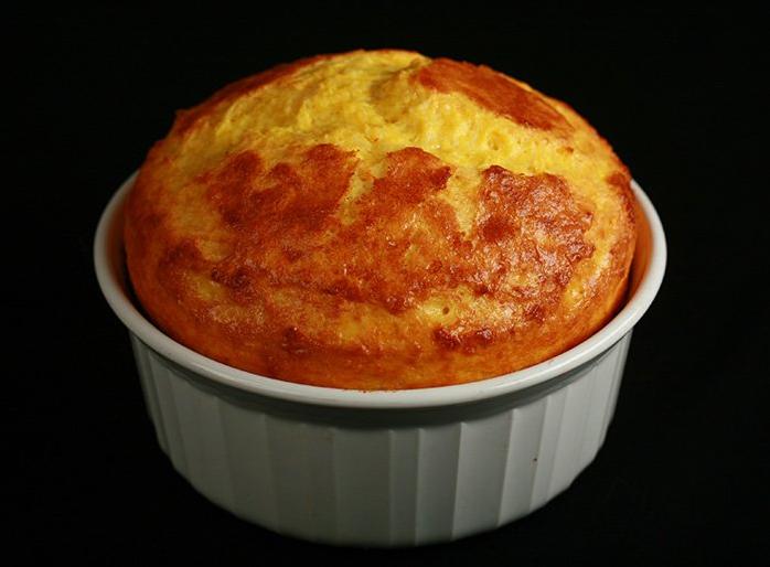  This soufflé is lighter than air and packed with an intense cheddar flavor.