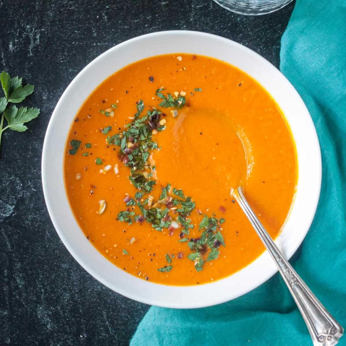  This soup is a perfect way to sneak some extra veggies into your diet!