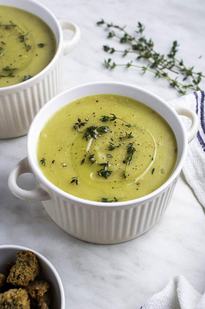  This soup is heart-warming on a drizzly day.