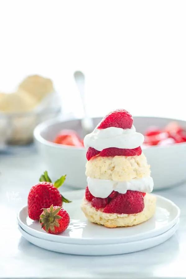  This strawberry shortcake is the perfect way to showcase the vibrant and fragrant fruit of the season