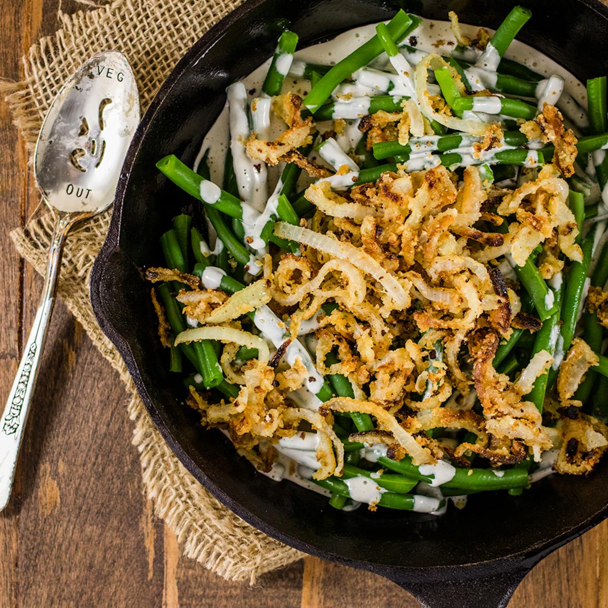  This topping takes your green bean casserole dish to the next level.