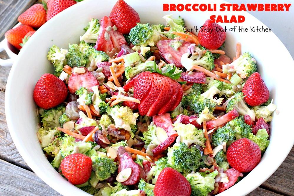 Vegan Broccoli and Strawberry Salad - Gluten Free