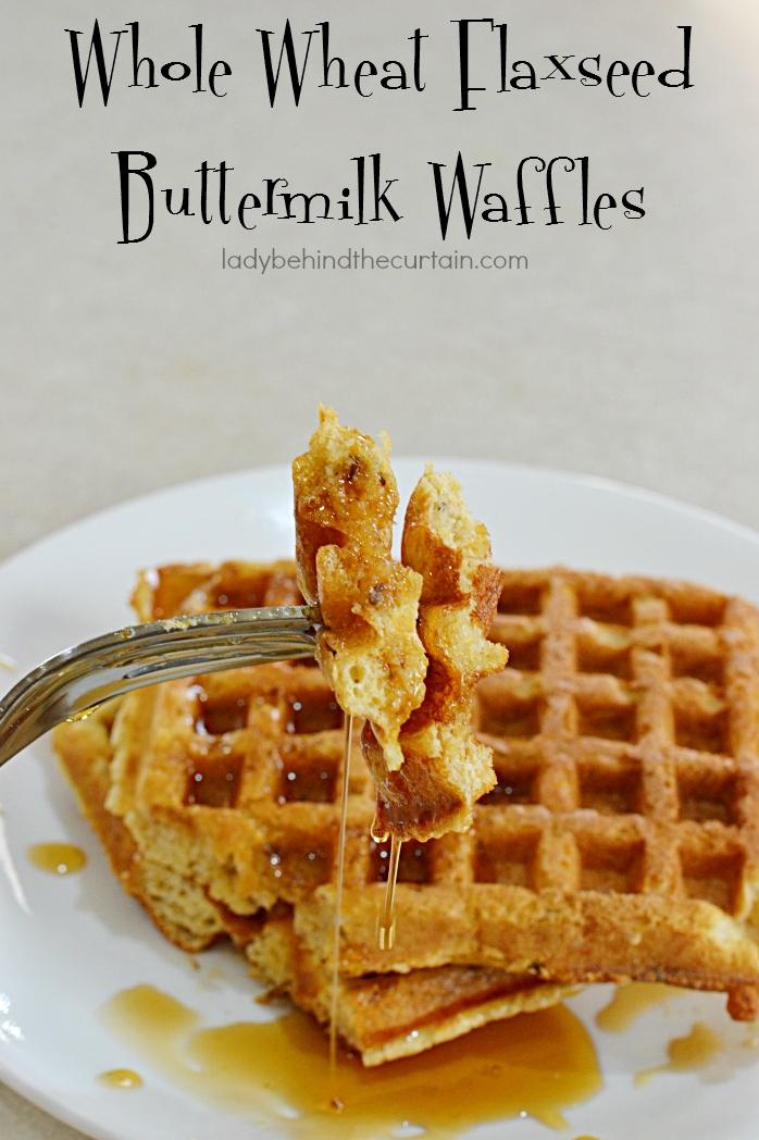  Wake up to the delicious aroma of freshly cooked gluten-free flax buttermilk waffles