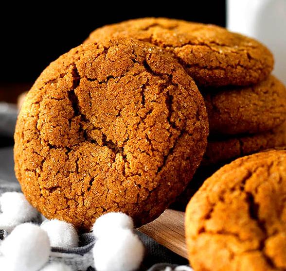  Warm and chewy, these molasses cookies are perfect for a cozy autumn evening.
