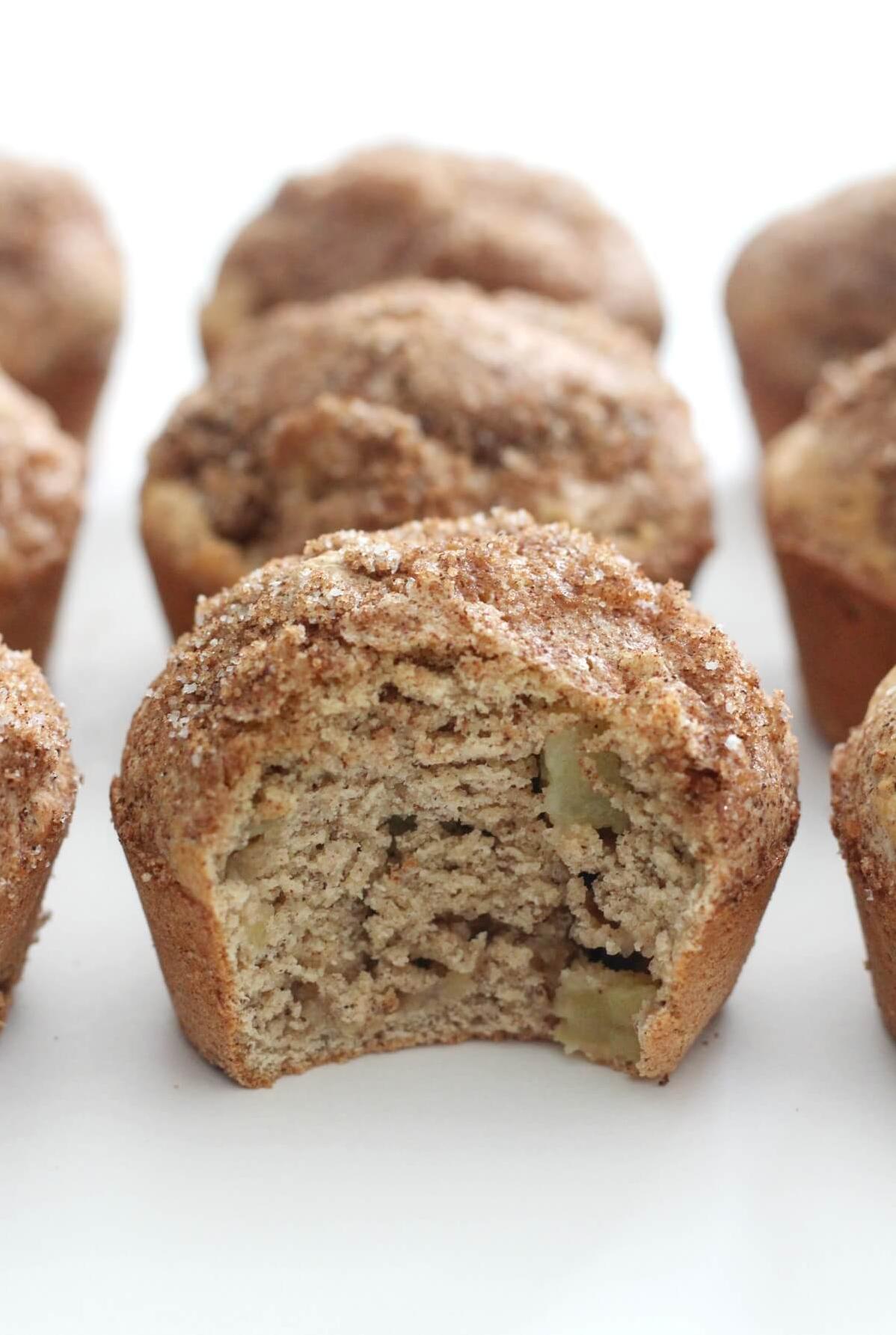  Warm and cozy apple and cinnamon goodness, all wrapped up in a muffin
