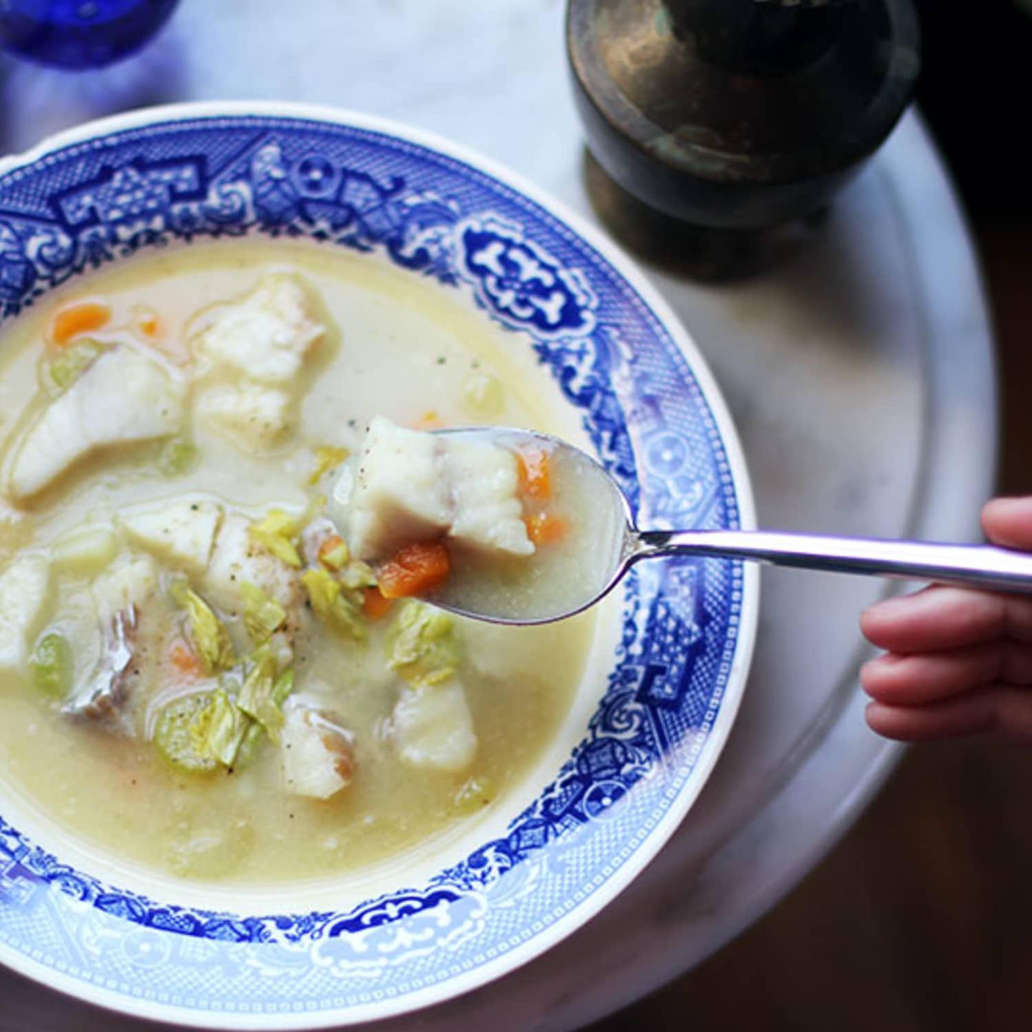  Warm your soul with a bowl of our dairy-free Fish Chowder!