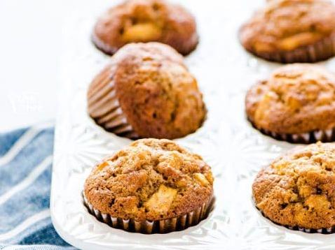  We can't get enough of these scrumptious apple and cinnamon muffins