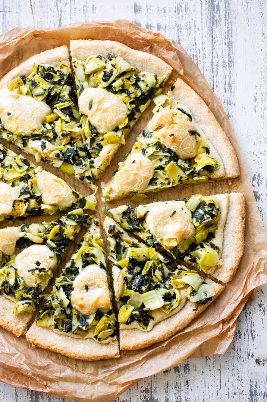  When life gives you spinach and artichokes, make pizza!