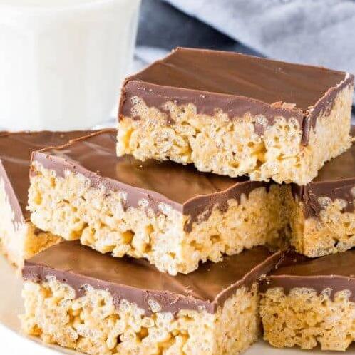  Whip up a batch of these peanut krispy treats and watch them disappear in no time.