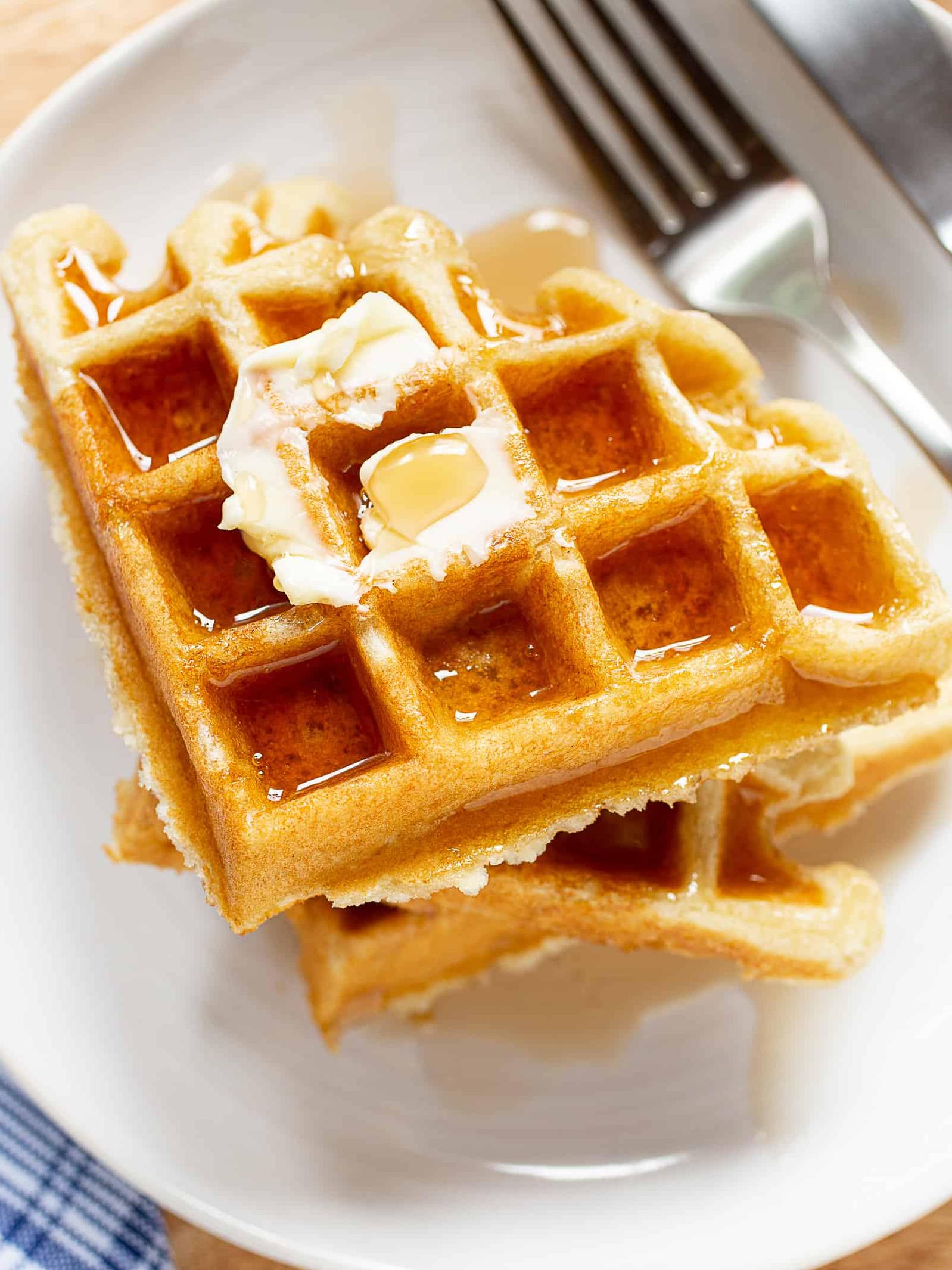  Who can resist a stack of fresh, warm waffles?