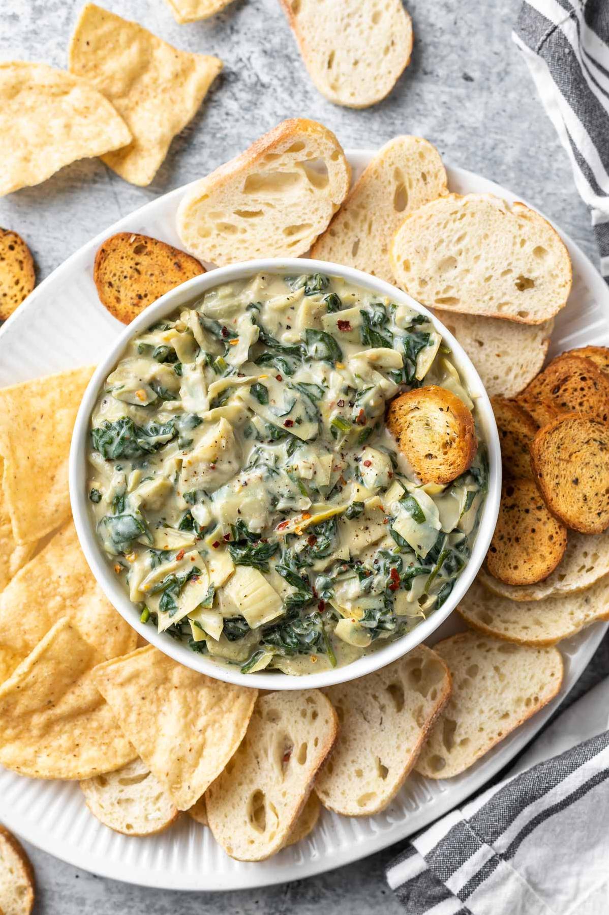  Who needs cheese when you can have this amazing Artichoke Dip!