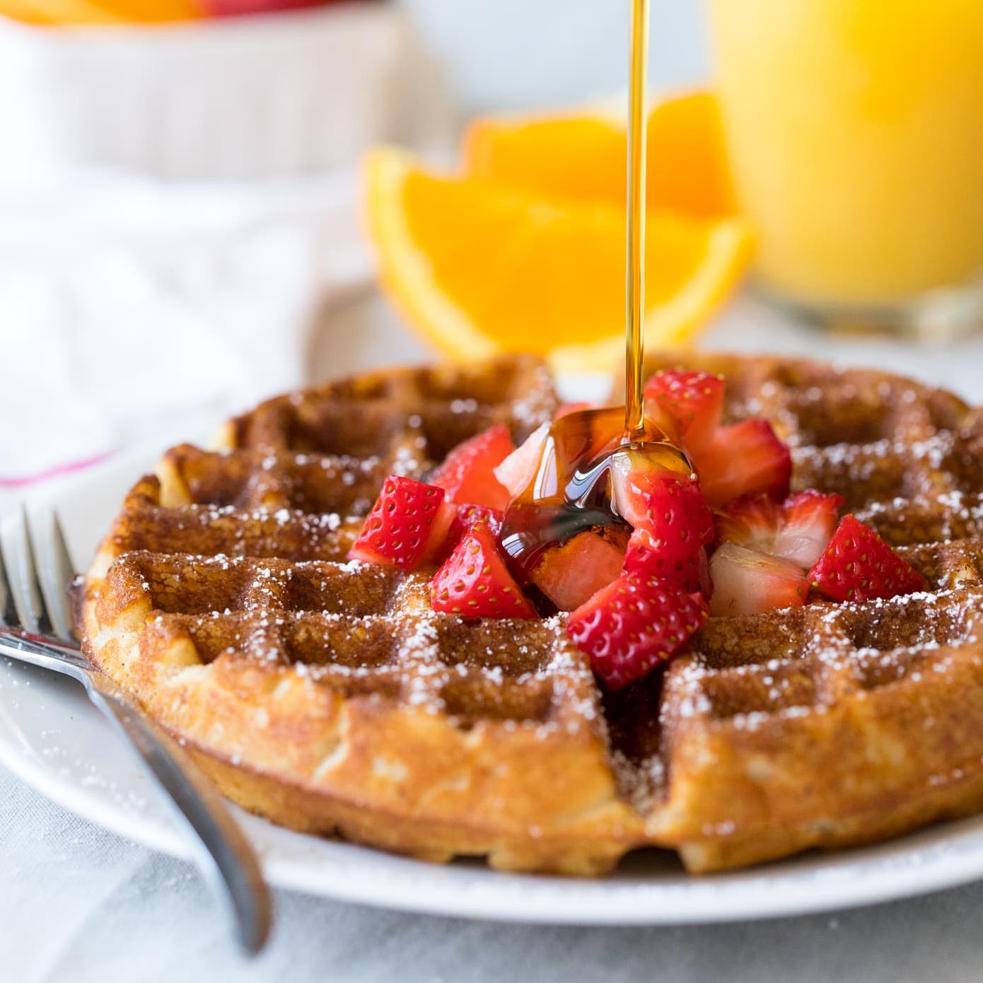  Who said gluten-free waffles can't be delicious?