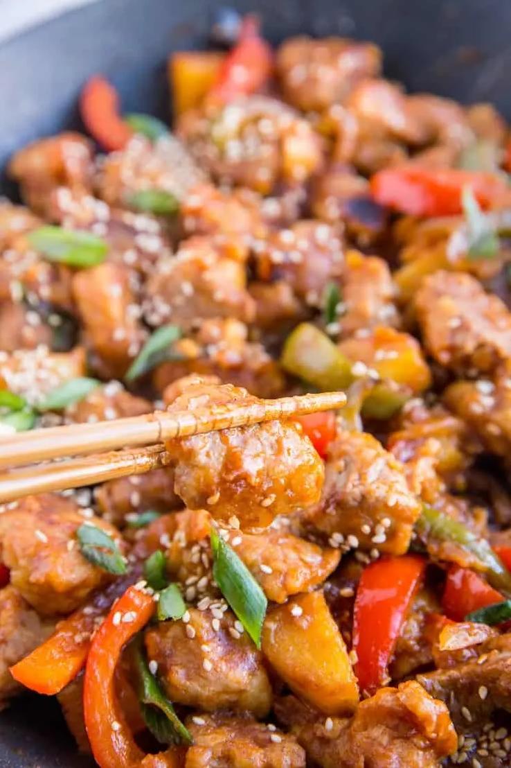  Who says gluten-free can't be delicious? This sweet and sour pork begs to differ.