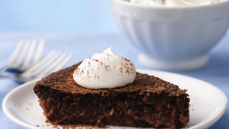  Who says gluten-free can't be delicious? Try this chocolate and coconut pie and judge for yourself.