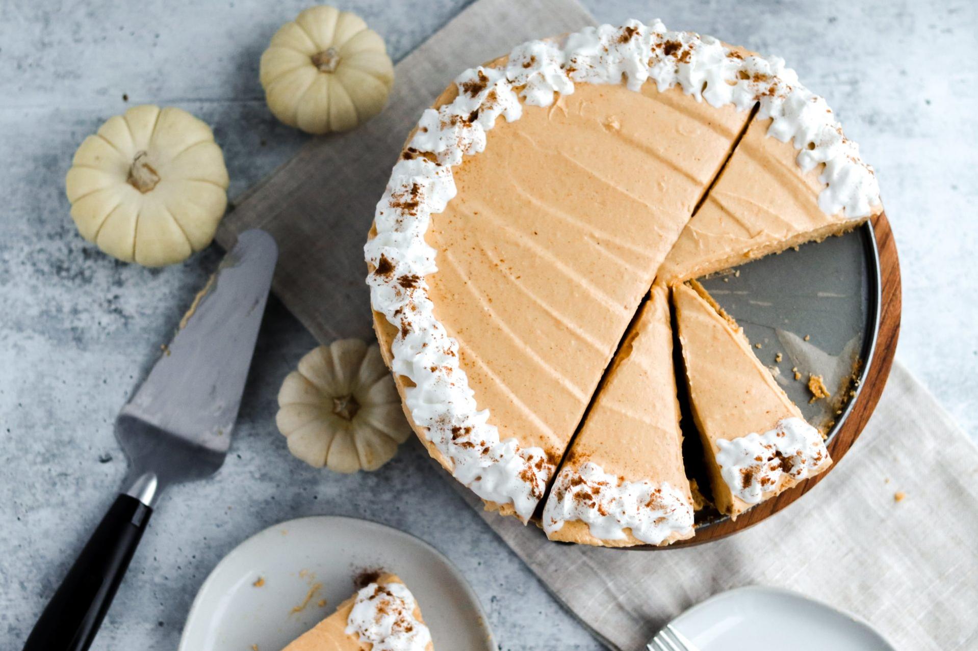  You won't miss the dairy with this pumpkin cheesecake!