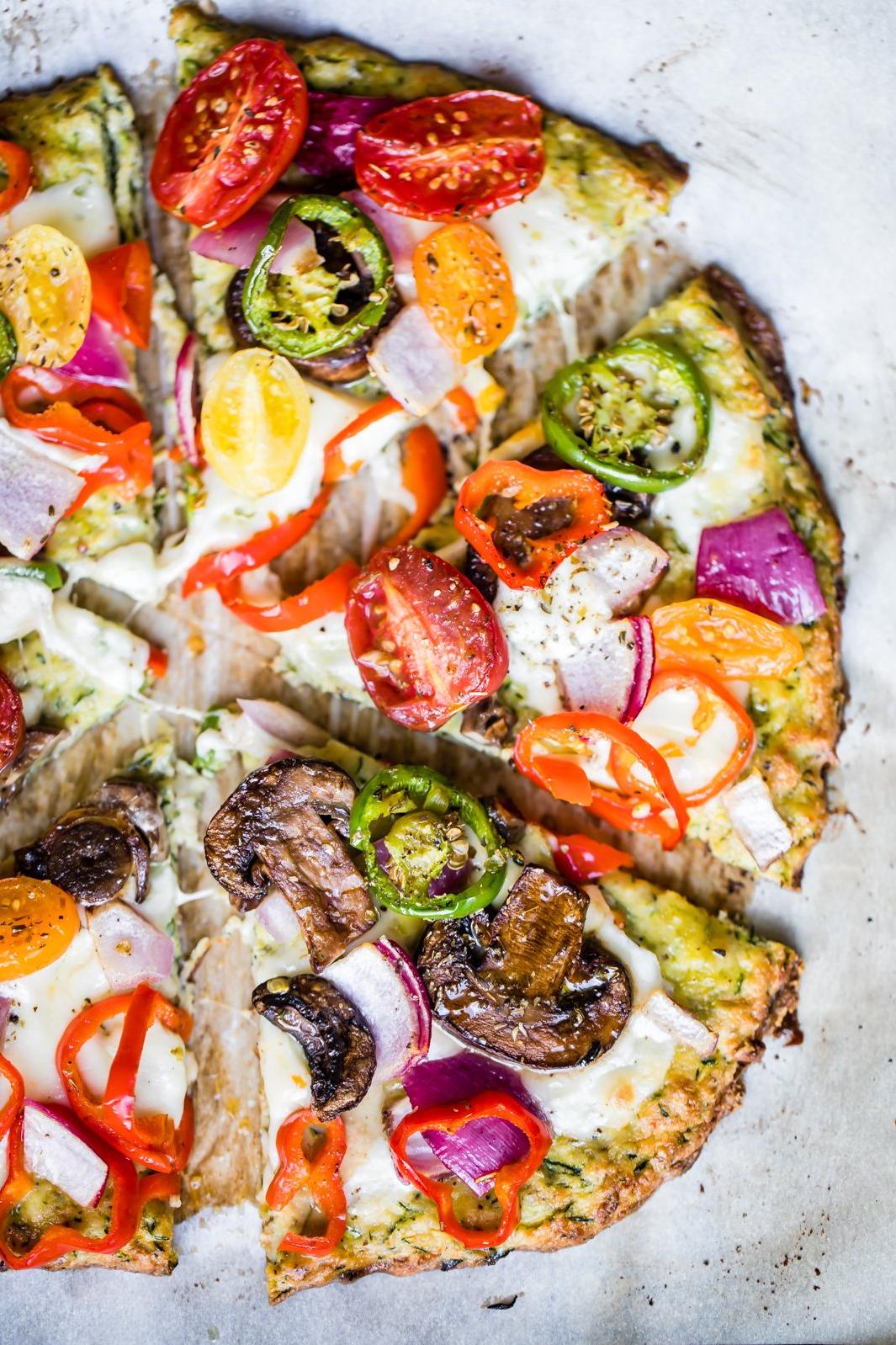  You won't miss the gluten with this amazing zucchini crust pizza recipe.