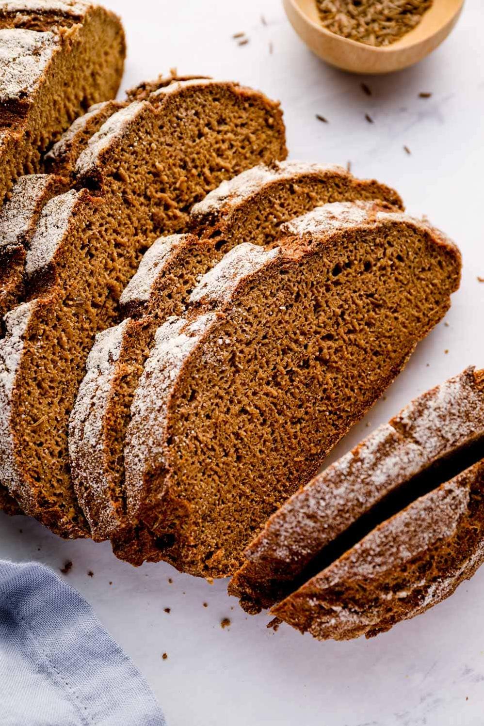  You won’t miss the gluten with this flavorful rye bread
