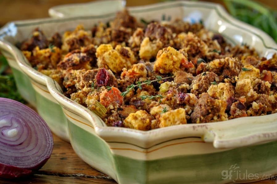  Your taste buds will thank you for choosing this gluten-free turkey stuffing.