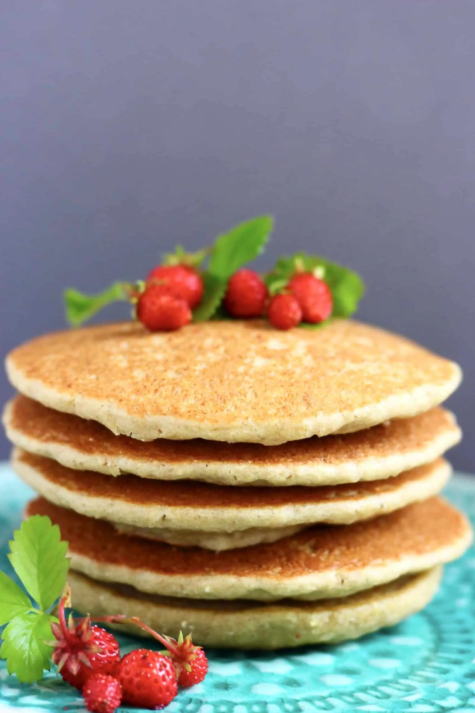  Your taste buds will thank you for trying these gluten-free and dairy-free quinoa pancakes.